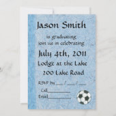 Uitnodiging tot afstuderen - Voetbalthema (Achterkant)