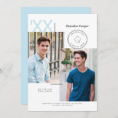 Uitnodiging tot Afstuderen voor hedendaagse Petten (Voorkant / Achterkant)