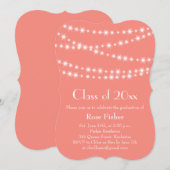 Uitnodiging tot Afstuderen voor koraalpartijverlic (Voorkant / Achterkant)