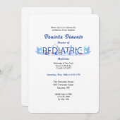 Uitnodiging tot Afstuderen voor pediatrica (Voorkant / Achterkant)