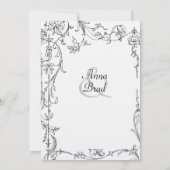 Uitnodiging tot Antiek uitzending van weddenschapp (Achterkant)