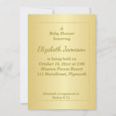 Uitnodiging tot Baby shower (Achterkant)