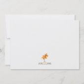 Uitnodiging tot baby shower - Butterfly (Achterkant)