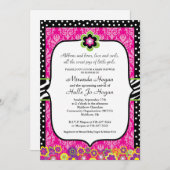 Uitnodiging tot baby shower - DOUANE (Voorkant / Achterkant)