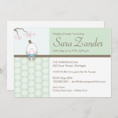 Uitnodiging tot baby shower - Humpty Dumpty (Voorkant / Achterkant)