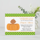 Uitnodiging tot Baby shower van Afrikaanse Amerika (Staand voorkant)