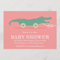 Uitnodiging tot Baby shower van Alligator