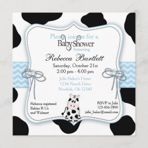 Uitnodiging tot Baby shower van Cowboy