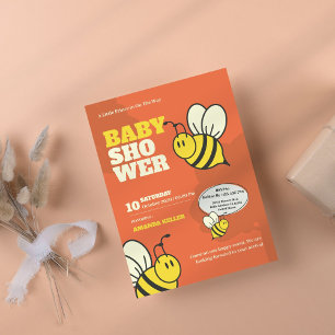 Uitnodiging tot Baby shower van Cute Bee
