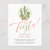 Uitnodiging tot Baby shower van Fiesta Cactus Budg (Voorkant)