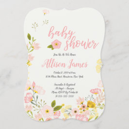  uitnodiging tot Baby shower van Floral