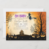 Uitnodiging tot Baby shower van Halloween (Voorkant)