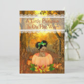 Uitnodiging tot Baby shower van Halloween (Staand voorkant)