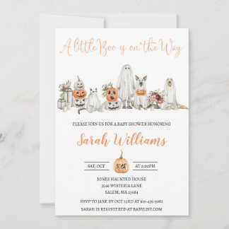 Uitnodiging tot Baby shower van Halloween