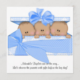 Uitnodiging tot Baby shower van het Afrikaanse Ame