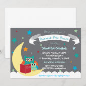 Uitnodiging tot Baby shower van het boekje (Voorkant / Achterkant)