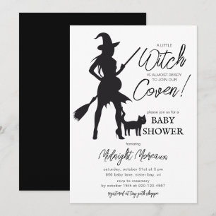 Uitnodiging tot Baby shower van Little Witch Hallo