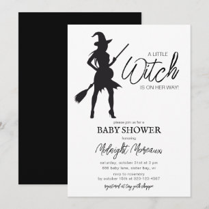 Uitnodiging tot Baby shower van Little Witch Hallo