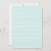 Uitnodiging tot Baby shower van Turquoise Blue Poo (Achterkant)