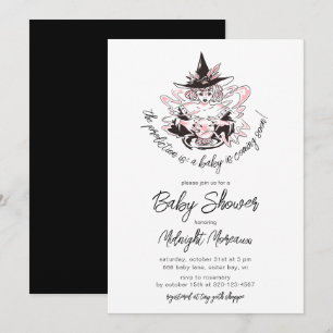Uitnodiging tot Baby shower van Witch Halloween