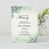 Uitnodiging tot begrafenis Kaart (Staand voorkant)