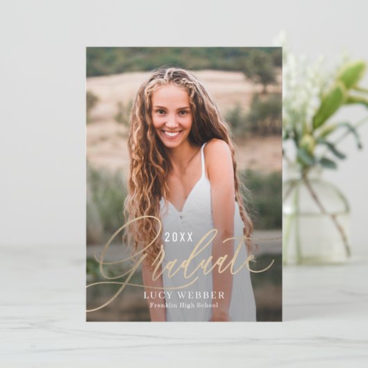 Uitnodiging tot bekendmaking van finely Penned Afs (Staand voorkant)