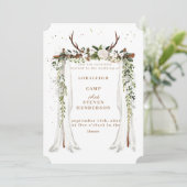 Uitnodiging tot bruiloft (Staand voorkant)