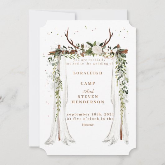 Uitnodiging tot bruiloft (Voorkant)