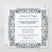 Uitnodiging tot bruiloft via Black en Gold Mandala (Achterkant)