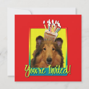 Uitnodiging tot cupcake - Collie - Natalie