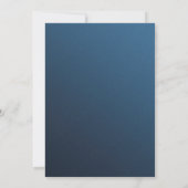 Uitnodiging tot de moderne Navy Blue Nurse Graduat (Achterkant)