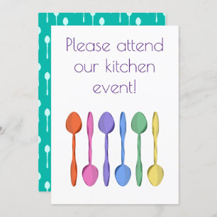 Uitnodiging tot de zoethouding van Kitchen Event