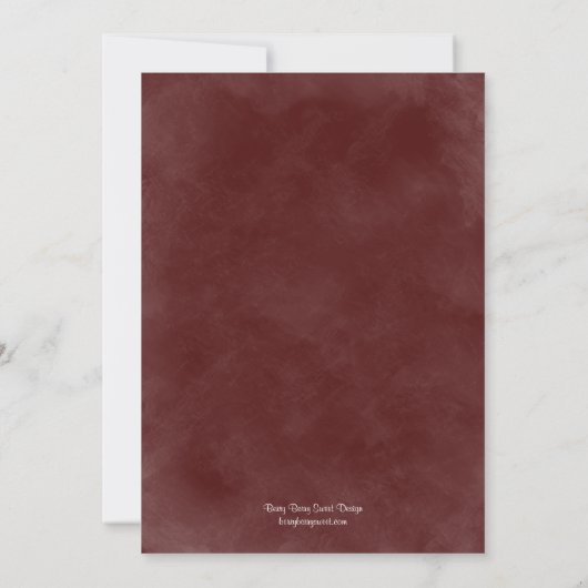 Uitnodiging tot een homohuwelijk - rood (Achterkant)