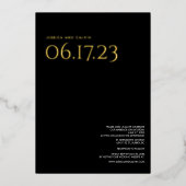 Uitnodiging tot een moderne goudfiele tekst (Voorkant)