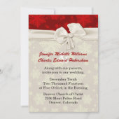 Uitnodiging tot een rood en ivoren huwelijk (Voorkant)