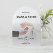 Uitnodiging tot een zwart-withuwelijk (Staand voorkant)