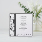 Uitnodiging tot een zwarte rand (Staand voorkant)