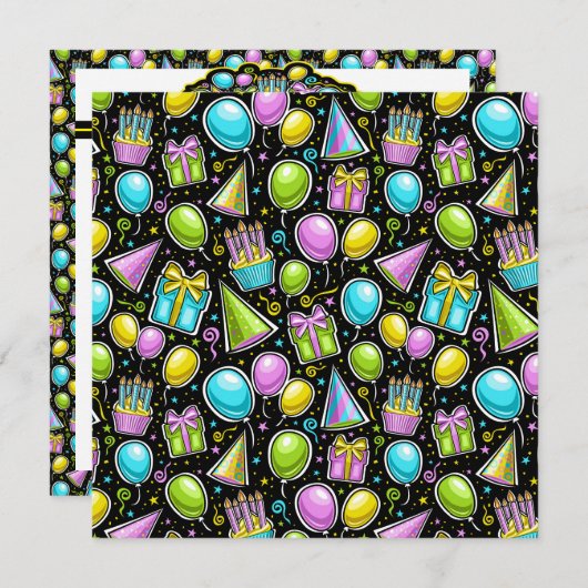 Uitnodiging tot feestdag (Voorkant / Achterkant)