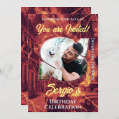 Uitnodiging tot feestdag (Voorkant / Achterkant)