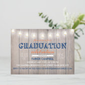Uitnodiging tot feestelijke feestelijke Afstuderen (Staand voorkant)