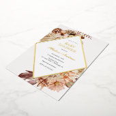 Uitnodiging tot Folie van Elegant Autumn Baby show (Gedraaid)