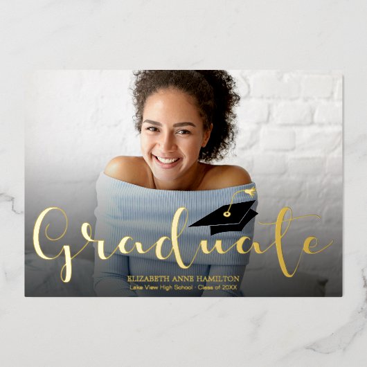 Uitnodiging tot Folie van hoge-schoolaankondiginge (Voorkant)