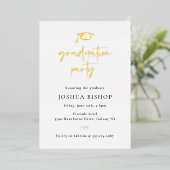 Uitnodiging tot Folie van scripted Graduation Part (Staand Voorkant)