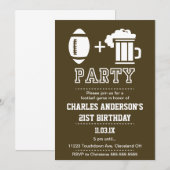 Uitnodiging tot football en bier (Voorkant / Achterkant)