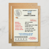 Uitnodiging tot functionaris van de geheime agent (Voorkant / Achterkant)