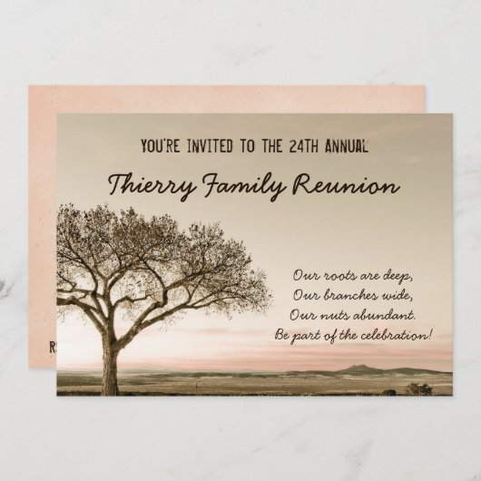 Uitnodiging tot gezinshereniging in het hoogste la (Voorkant / Achterkant)