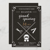 Uitnodiging tot grote opening voor Barber Shop (Voorkant / Achterkant)