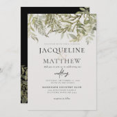 Uitnodiging tot hedendaagse Herfst voor weddenscha (Voorkant / Achterkant)