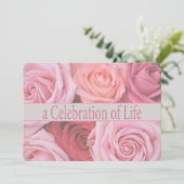 Uitnodiging tot herdenking van de levensdenkdienst (Staand voorkant)