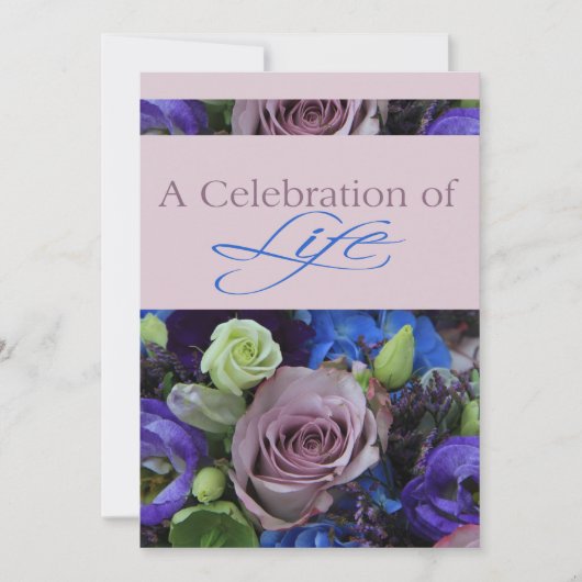 Uitnodiging tot herdenking van de levensdenkdienst (Voorkant)